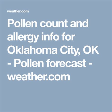 Pollen Count Norman OK: A Comprehensive Guide to Seasonal Allergies in Norman, Oklahoma