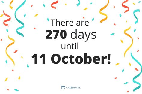 24 Days Until October 12th: The Countdown to a Month of Savings 17 Days Until October 12th: The Midpoint of Your Savings Journey 10 Days Until October 12th: The Home Stretch 0 Days Until October 12th: You’ve Reached Your Goal!