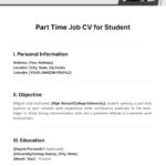 Student CV for Part-Time Job: A Comprehensive Guide to Craft a Competitive Résumé