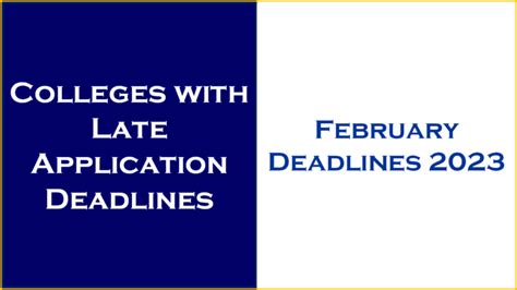 Colleges with February Deadlines: Exceptional Institutions Worth Considering