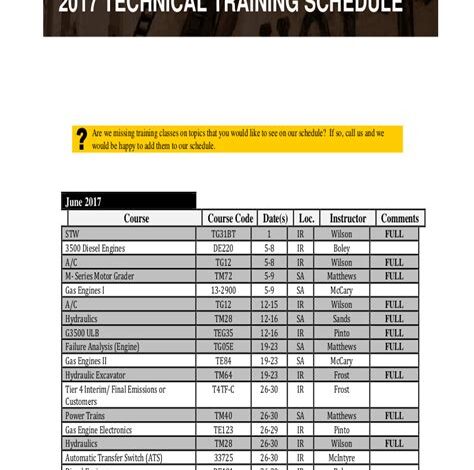 Course Schedule: Alex Tech