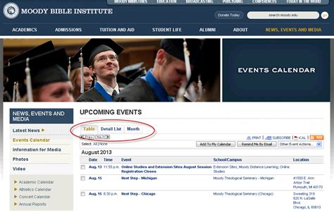 Moody Bible Institute Calendar: Your Comprehensive Guide to Upcoming Events