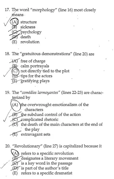 AP Lang AP Classroom Unit 4 MCQ Answers