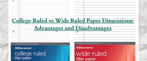 Classic Ruled vs. College Ruled: A Battle of Writing Surfaces