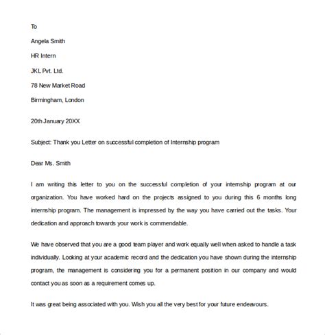 End of Internship Letter from Employer to Intern: A Comprehensive Guide