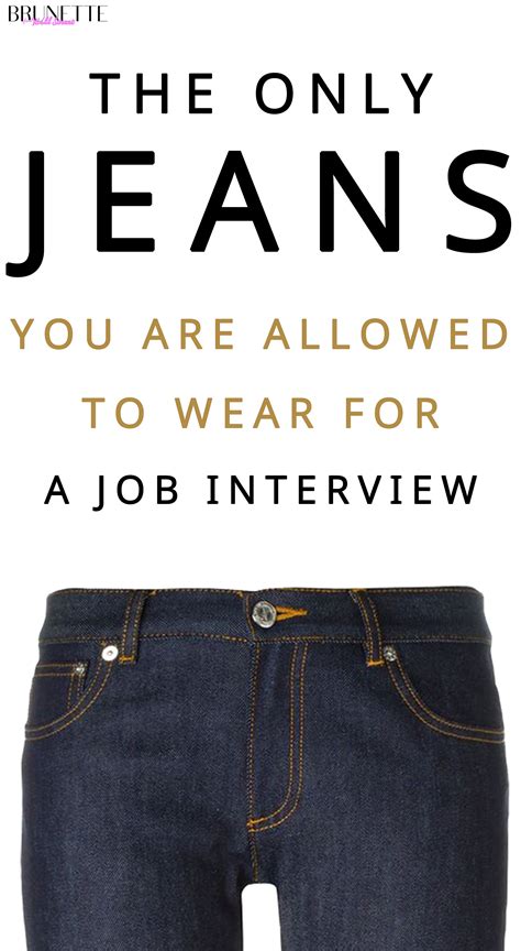 Is It Okay to Wear Jeans to an Interview?