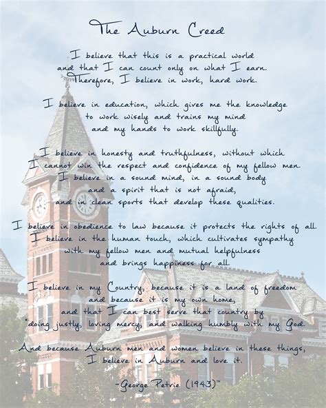 Auburn University Creed: A Timeless Guide to Ethical Decision-Making