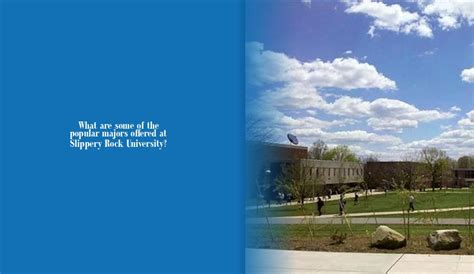 Slippery Rock Majors: Embark on a Journey of Learning and Career Success