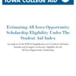 All Iowa Opportunity Scholarship: Empowering Iowa’s Students