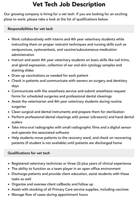Veterinarian Occupation Description: A Comprehensive Guide