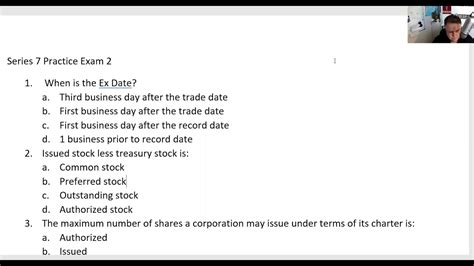 Series 7 Practice Questions