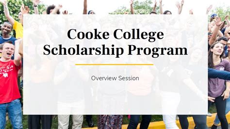 Cooke College Scholarship Program: Empowering Exceptional Students