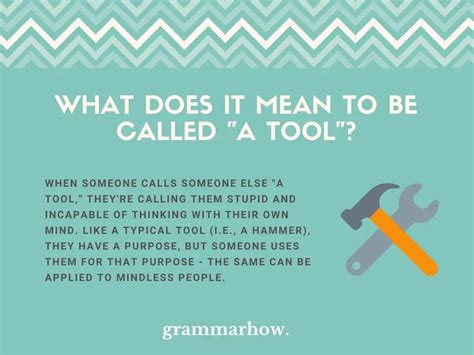 What Does It Mean to Be Called a Tool?