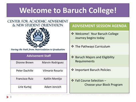 Baruch Academic Advisement: Your Gateway to Success