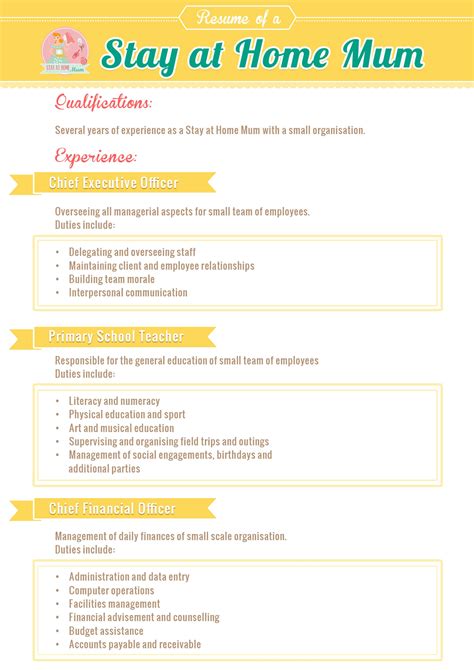 Job Description for Stay-at-Home Mom: A Detailed Overview