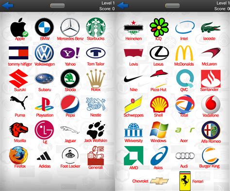 Logo Quiz Logos Level 1: Test Your Iconic Brand Recognition