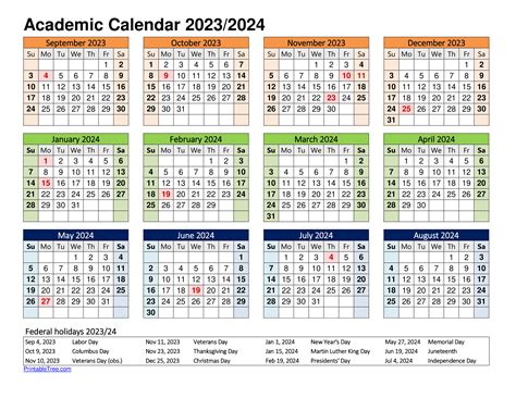 SUNY Purchase College Academic Calendar 2023-2024