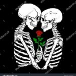 Skeleton Couple Drawing