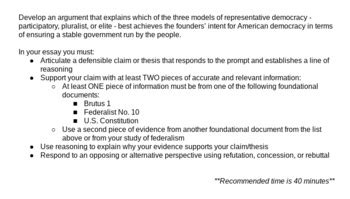Argumentative Essay AP Gov: A Comprehensive Guide to Success