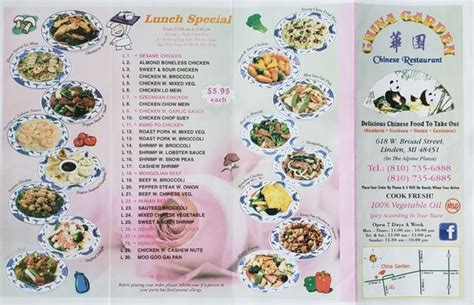 China Garden Linden MI Menu: A Journey of Culinary Delights