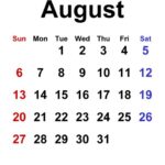 How Many Days in August 2023?