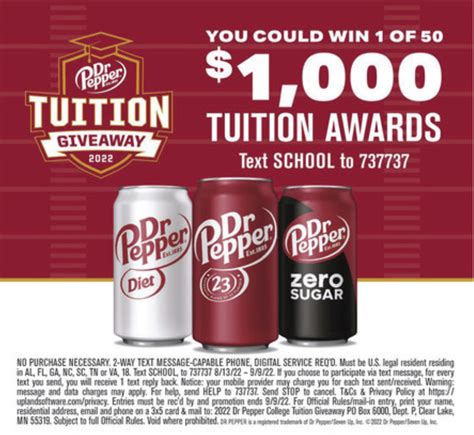 Dr Pepper Tuition Toss: Your Chance to Win Free College