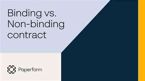 Binding vs Non-Binding: Navigating the Nuances of Agreements