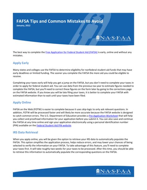 Can I Add Another Contributor to FAFSA? Common Mistakes to Avoid Tips and Tricks Effective Strategies Useful Tables