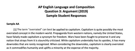 AP Lang 2023 FRQ Sample Responses: Top-Scoring Examples for Success