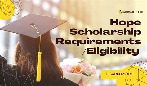 Hope Scholarship Requirements South Carolina