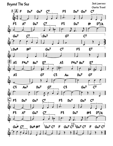 Beyond the Sea Sheet Music: A Timeless Classic for All Levels