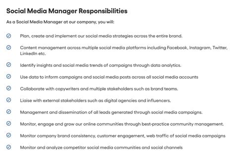 Alani Nu Social Media Manager Job Description