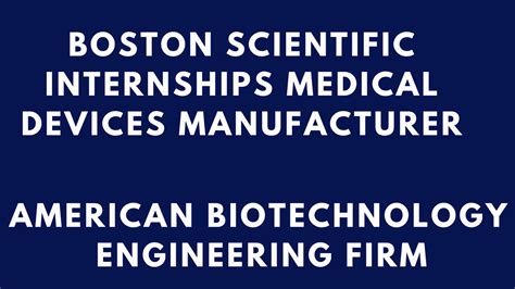 Boston Scientific Internship: Explore the Cutting-Edge of Medical Innovation