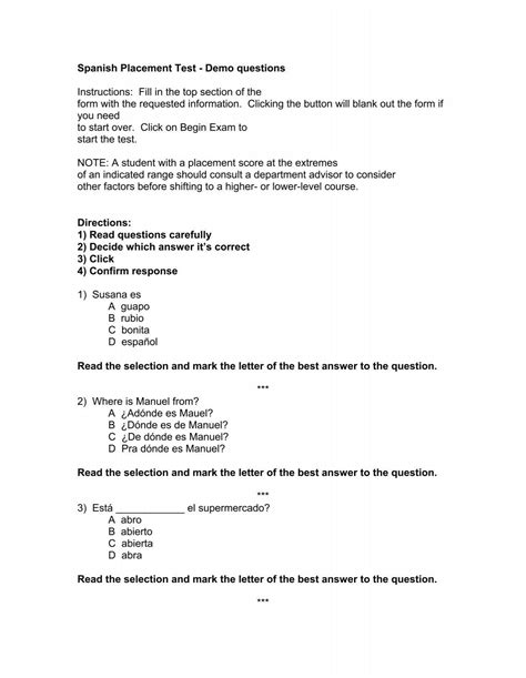 UCR Spanish Placement Test: Ace Your Spanish Proficiency Assessment