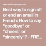 With Gratitude: A Comprehensive Guide to French Email Sign-Offs