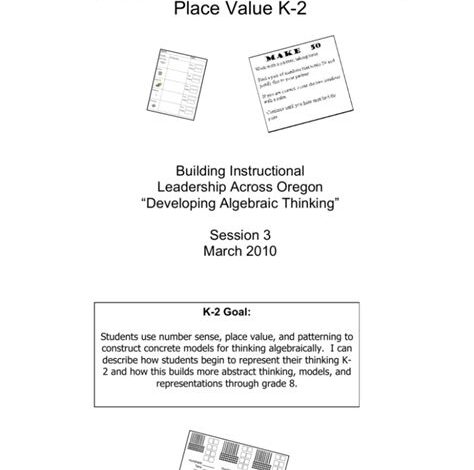 California Standard K.AP.1: The Foundation of Algebraic Thinking