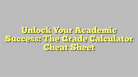 AP Calc Grade Calculator: Unlock Your Academic Success