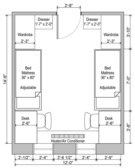 Typical Dorm Room Dimensions: A Guide to College Living Spaces