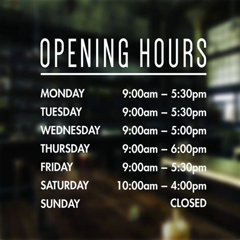 When They Open: A Comprehensive Guide to Business Opening Hours