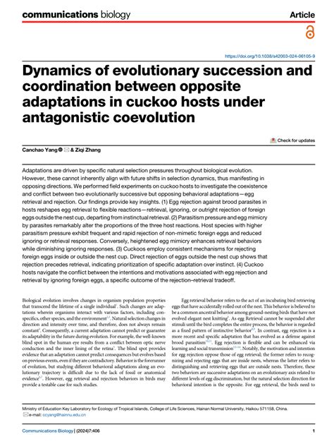 The Intriguing Interplay Between Cuckoos, Warblers, and Sea Bass Coevolutionary Adaptations Future Implications Additional Notes