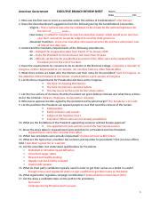 Answers to Executive Branch Test Review: Ace Your Exam