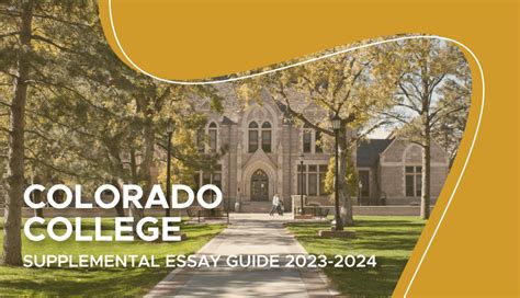 Colorado College Supplemental Essays: A Comprehensive Guide