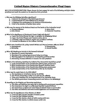 American History Final Exam: A Comprehensive Guide for Success