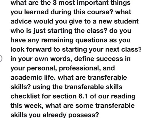 Things You Learn in College FAQs
