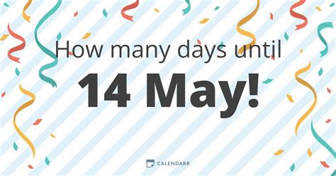 Days Until May 14th: The Countdown Begins