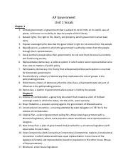 AP Gov Unit 1 Vocabulary: Essential Terms for Political Science