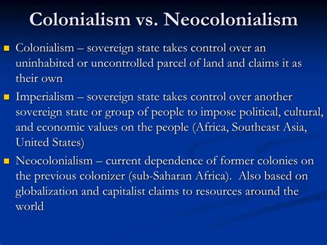 Neocolonialism in AP Human Geography: A Detailed Examination