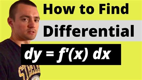 Find the Differential dy: A Comprehensive Guide for Differential Calculus