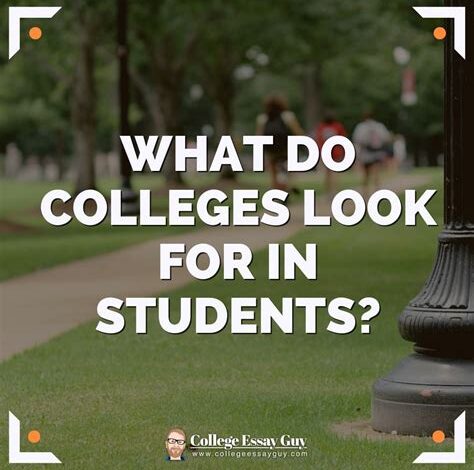 What Are Colleges Looking for in Students?