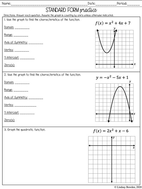 Solving and Graphing Quadratics Online Practice Test